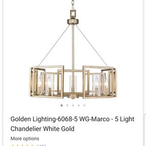 Golden Lighting Chandelier NIB